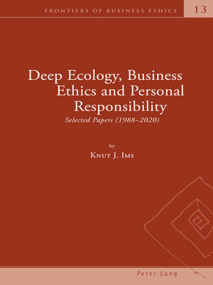 cover image of Deep Ecology, Business Ethics and Personal Responsibility